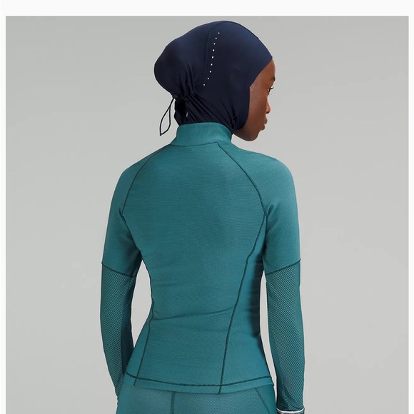 Two toned Ribbed running half zip - Picture 2 of 3